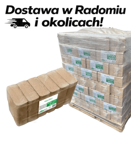 Brykiet drzewny RUF Biomasa (paleta 960kg) Dostawa Lokalna