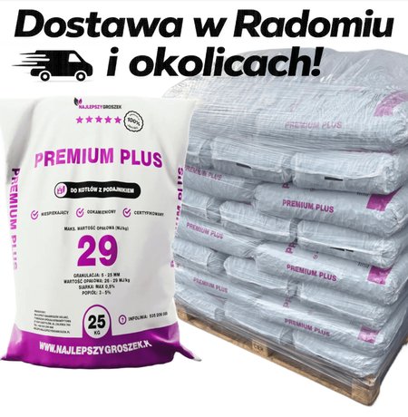 Groszek Premium Plus 29MJ 1000kg (tona) Dostawa Lokalna