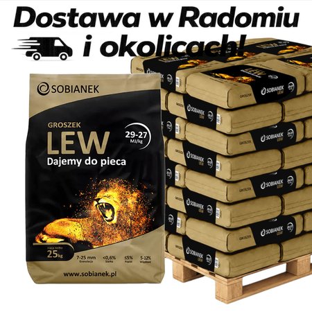 Groszek Sobianek Lew 1000kg (tona) Dostawa Lokalna