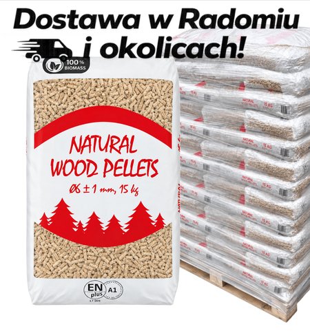 Pellet Natural (paleta 975kg) Dostawa Lokalna