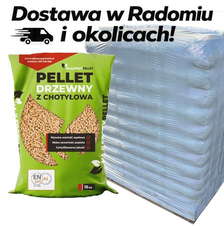 Pellet z Chotyłowa (paleta 990kg) Dostawa Lokalna